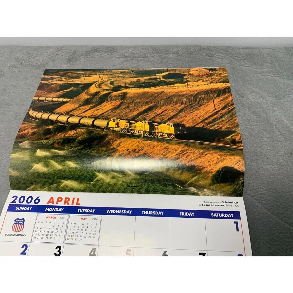 Union Pacific 2006 Calendar Vintage Railroad Train Photography Collectible